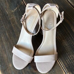 Brash Nude Strappy Heels
